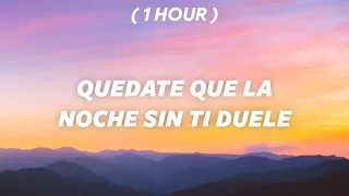 [ 1 Hour ] Quedate que la noche sin ti duele (Letra)