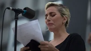 Lady Gaga Gives Emotional Speech to Honor Victims of Orlando Shooting at L.A. Vigil