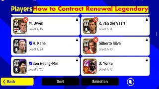 How to Contract Renewal Legendary, When You Update Efootball 2022 Mobile Ready #efootball Gamingetc