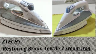 How to Restore Steam Iron | How to Repair Braun Texstyle 7 Steam Iron  | ASMR Restoration