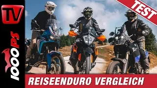 Reiseenduro Vergleichstest - Africa Twin vs. Ténéré vs. KTM 790 Adventure - Auf Schotter getestet