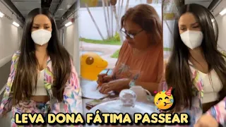 Juliette a Acordou e Toma seu Café Com sua Mãezinha e Vai Leva Dona Fátima para Passear