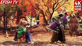 Kibagami Genjuro vs Yagyu Jubei (Hardest AI) - Samurai Shodown