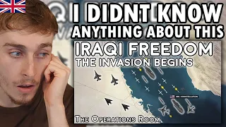 Brit Reacting to Operation Iraqi Freedom - The Invasion Begins - Animated