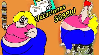 Cuentos SSBBW – Vacaciones P Balloon / animaciones graciosas sobre fit to fat –