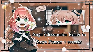 Anya classmates React to Anya Forger  And ???  |•spyxfamily•|~ (re-uploaded)