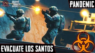 Evacuate Los Santos | PANDEMIC | Part 3 | Zombie Movie Machinima (GTA 5)