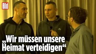 Interview mit den Klitschko-Brüdern in Kiew: „Die Stadt ist fast eingekesselt“ | Paul Ronzheimer