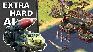 Red Alert 2 Extra Hard AI | Russia Federation in On The Hill | 7 vs 1