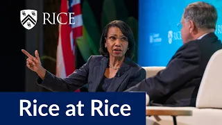 Rice at Rice: former Sec. of State discusses free speech, global leadership