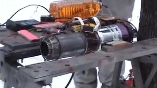 RC Model Jetcat turbine + real afterburner