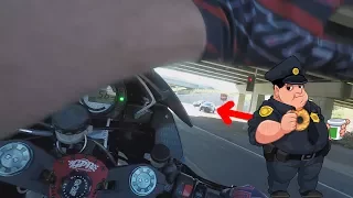 INSANE Motorcycle Stunts Cops VS Bikers Police Chase Stunt Bike Wheelies 2017 Kawasaki Ninja ZX636