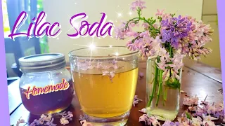 How I make Homemade Lilac Soda - Spring time recipes