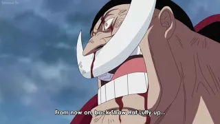 Whitebeard pirates backing up luffy in marineford ONE PIECE(SUB)