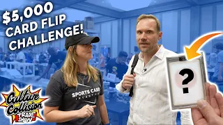 $5,000 Card Flip Challenge 😳 Atlanta Sports Card Show Day 1!