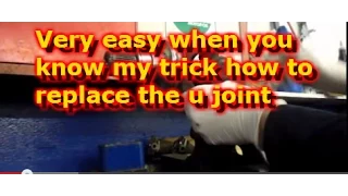 HOW TO REPLACE FRONT AXLE U JOINTS ON A 2008 F350 FORD