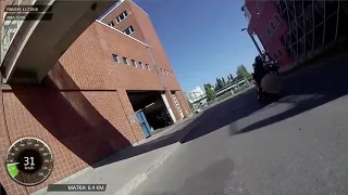 Dramatic police chase in finland - high speed chase trough the streets of helsinki - 2018