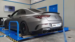 MB CLA35 AMG 306HP @ 344HP with Milltek Non-Resonated OPF back exhaust