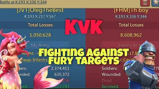 Lords Mobile - KVK action. Hitting everyone with ranged blast. 1000%+ ATK