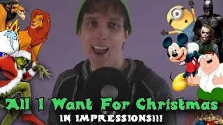 All I Want For Christmas In Impressions!! (Mariah Carey Cover)