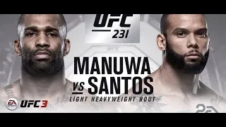 FULL COMM. - Thiago Santos vs. Jimi Manuwa - UFC 231