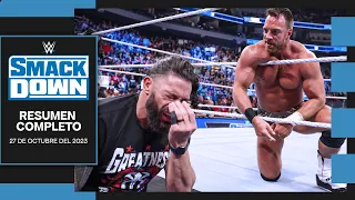 WWE SmackDown 27 Octubre 2023 - Resumen Completo en Español
