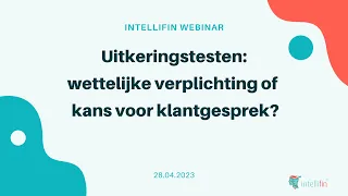 Webinar 28.04.2023 - Uitkeringstesten: wettelijke verplichting of kans voor een klantgesprek?