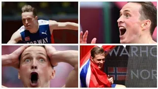 Norway's Karsten Warholm breaks 400m Hurdles World Record.