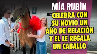 Mía Rubin y Tarik Othon CELEBRAN UN AÑO JUNTOS y el le regala un caballo para celebrarla