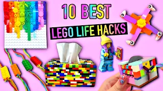 10 DIY - BEST LEGO LIFE HACKS IDEAS - FIDGET TOYS, NIGHT LAMP, JEWELRY and more LEGO CRAFTS