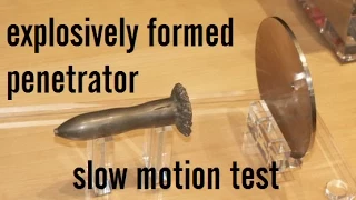 Explosively Formed Penetrator - slow motion testing