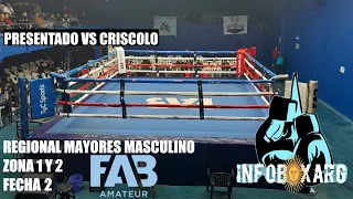 JOSE PRESENTADO VS BRUNO CRISCOLO, CATEGORIA 64KG, REGIONAL MAYORES MASCULINO FAB, FECHA 2.