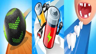 Going Balls VS Battery Run VS Smile Rush Android iOS Gameplay Level 786-790