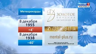 Прогноз погоды в Красноярске (Россия 1 - Красноярск, 7.12.2020 г., 21:10 [+4])