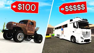 GTA 5 - $100 TRUCK vs $16,500,000 TRUCK!