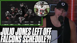 Pat McAfee Reacts To Falcons Leaving Julio Jones Off Schedule Announcement