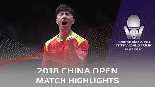 2018 China Open Highlights | Ma Long vs Lim Jonghoon (1/2)