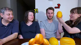 Only Korean People Eat This?! Canadian Family's Surprise After Their First Time Trying Korean Melon