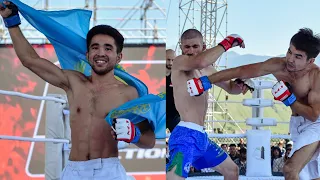 ARMAN ASHIMOV KNOCKED THE TOUGH WRESTLER OUT BRUTALLY! Unbelievable K-1 champion takes MMA over!