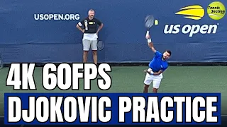 Novak Djokovic | Court Level Practice [2023 US Open]