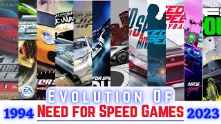 Evoution of Need for Speed Games from 1994 to 2023 | All games of NFS series.