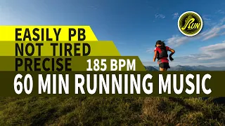 🎈Easily PB｜Not tired｜Precise 185 BPM｜60MIN Running Music｜#100｜柒零夜跑