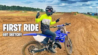 FIRST TIME AT THE MOTOCROSS TRACK!