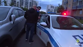 👽 🚔 После погони задержан нетрезвый водитель каршеринга Яндекс.Драйв.