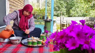 Mix of delicious Iranian desserts for RAMADAN in village | Daily routine of Ramadan