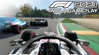 F1 2021 Imola Gameplay with white Red Bull livery