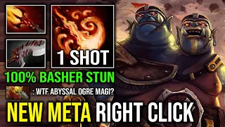 NEW META Right Click Late Game Abyssal Blade + Dagon 4900 HP Raid Boss 4x Gauntlet Ogre Magi Dota 2