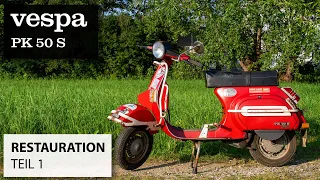 Vespa PK50 S Restauration - #1 | Bestandsaufnahme