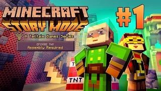 MINECRAFT: STORY MODE (Эпизод 2) #1 ВЗРЫВНОЙ ГОРОД!