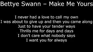 Northern Soul - Bettye Swann – Make Me Yours  - With Lyrics